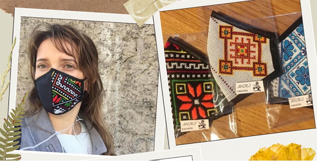 Українка в Італії шиє оригінальні маски Українка в Італії шиє оригінальні маски