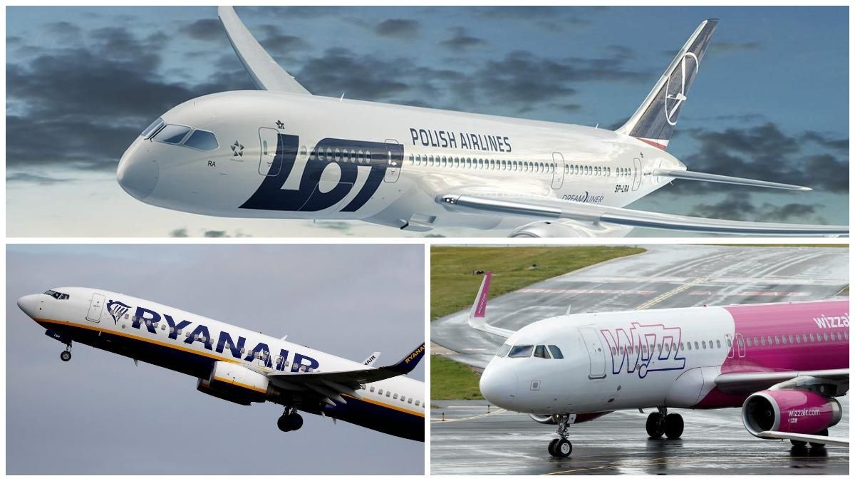 Доступні авіасполучення між Польщею та Україною Доступні авіасполучення між Польщею та Україною