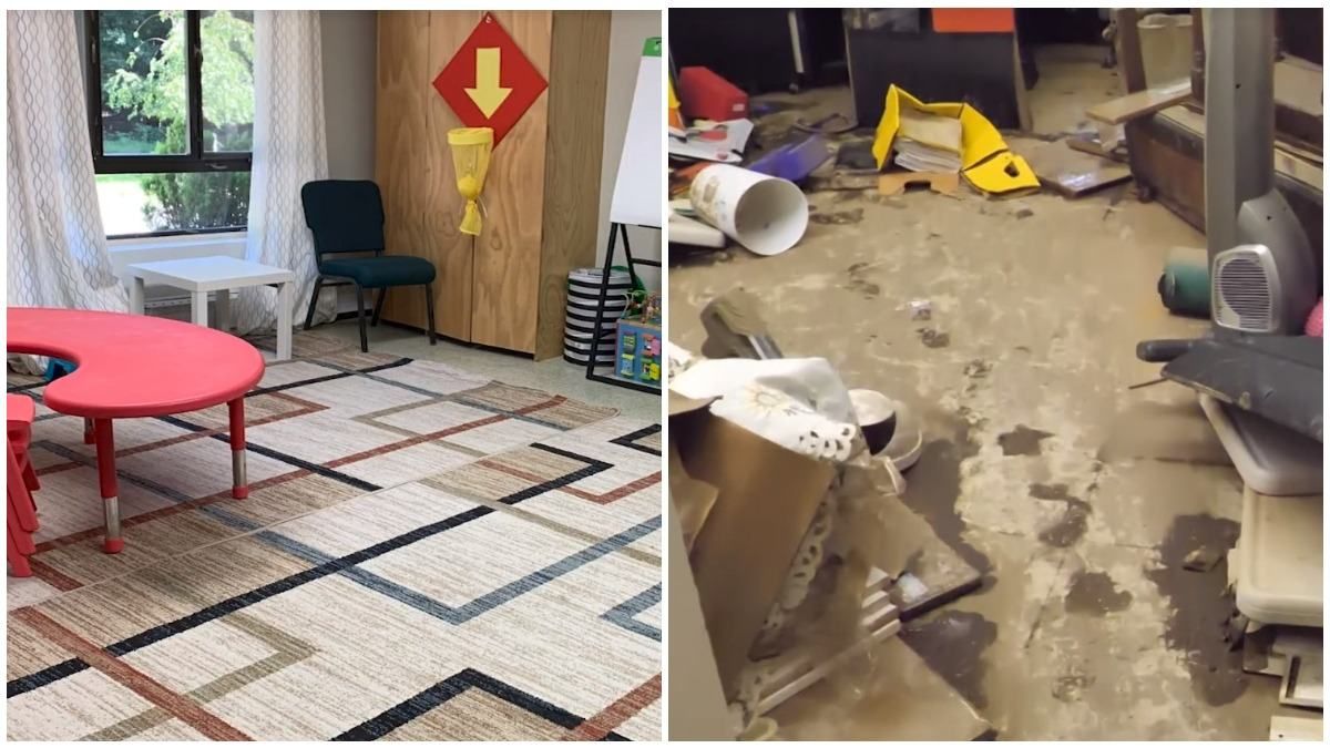 Украинский садик пострадал от урагана Ида Украинский садик пострадал от урагана Ида