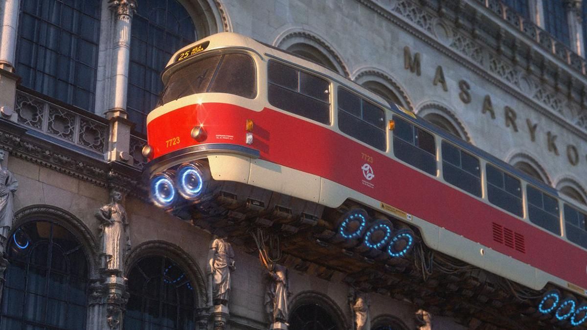 Как бы выглядел пражский трамвай в будущем: художник показал футуристический проект - Закордон