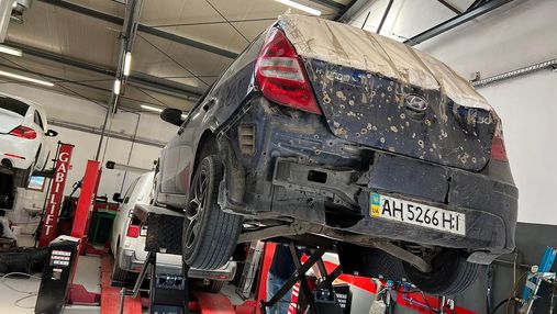 Польские мастера бесплатно отремонтируют обстрелянную машину мариупольца