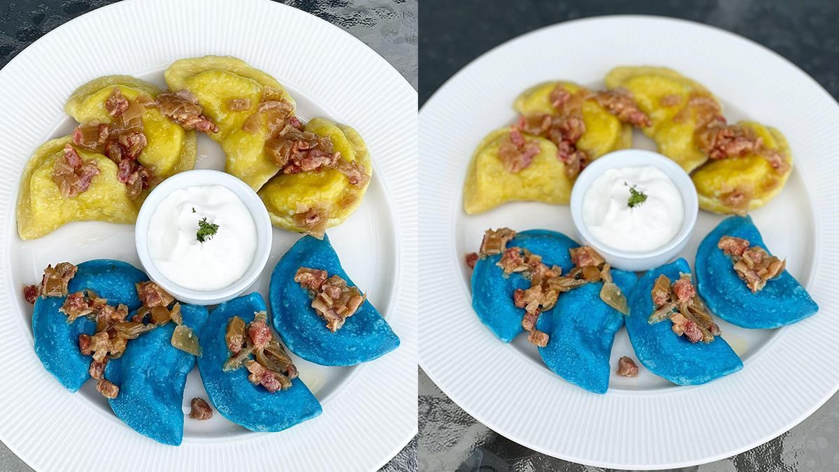 В канадском заведении подают сине-желтые вареники прибыль направят на помощь украинцам - Закордон В канадском заведении подают сине-желтые вареники прибыль направят на помощь украинцам - Закордон