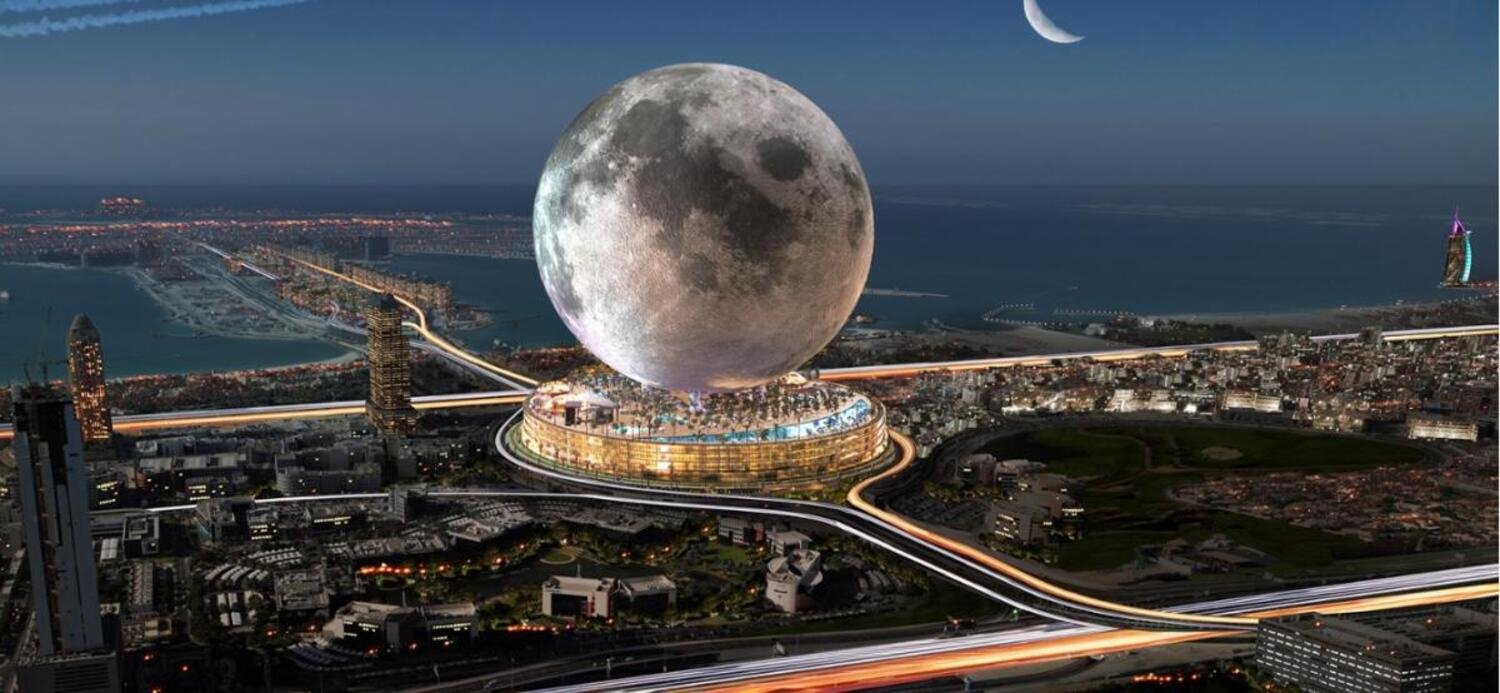 Концепція місячного готелю в Дубаї
