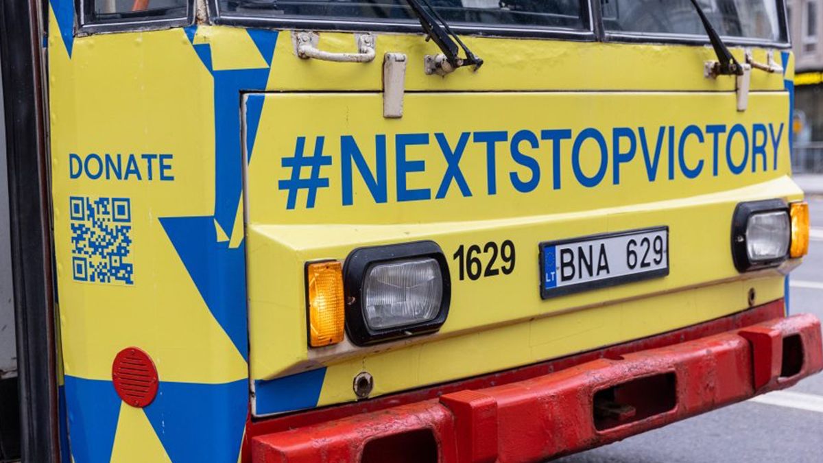 у Вільнюсі їздитимуть синьо-жовті тролейбуси