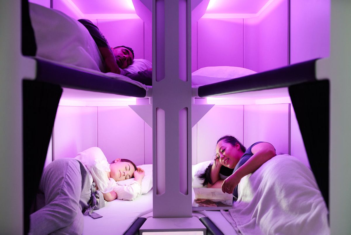 Концепция спальных мест Skynest в самолетах Air New Zealand