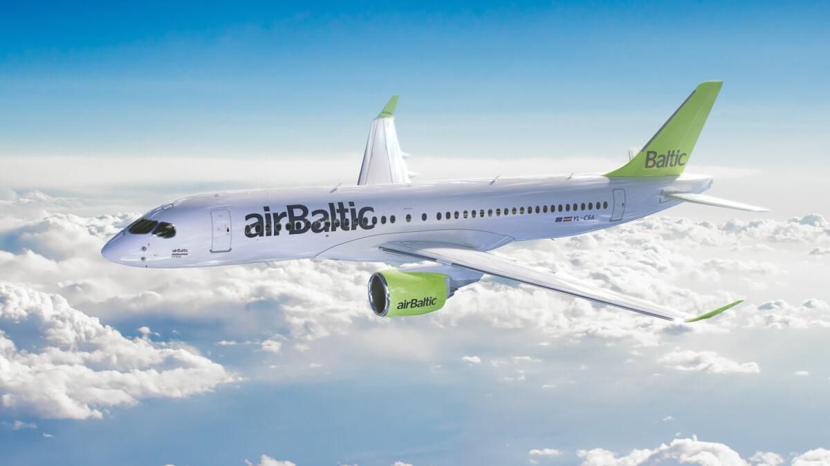 airBaltic запустить безплатний інтернет Starlink на усіх літаках