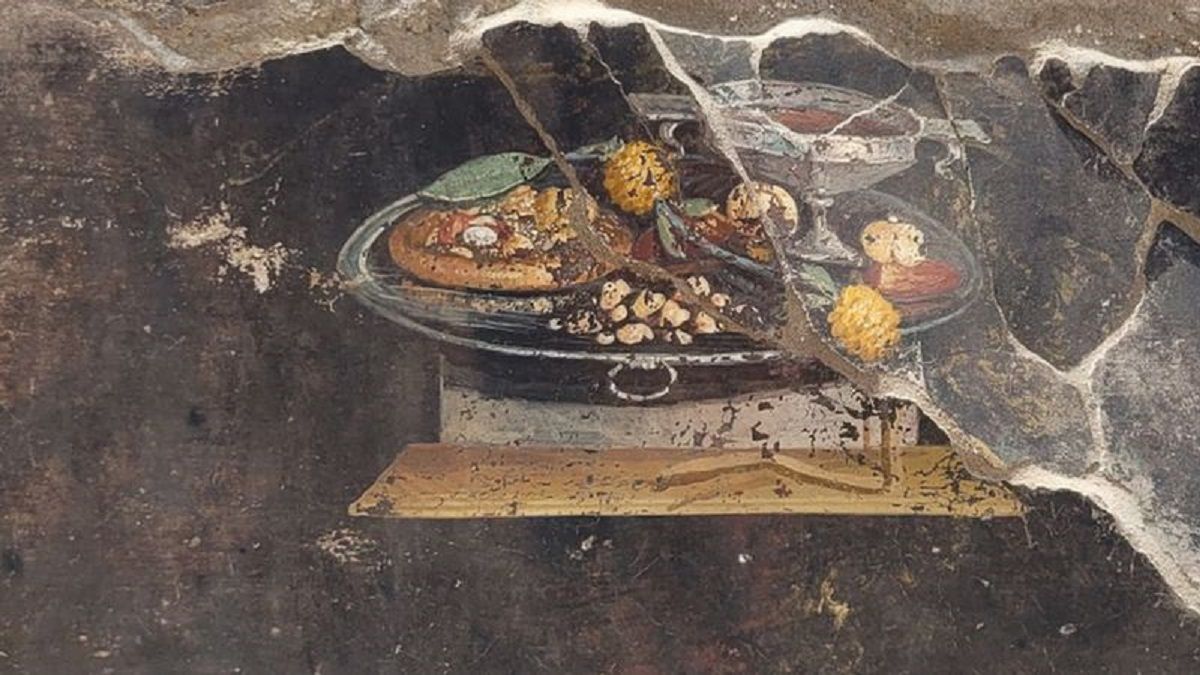 Фреска в Помпеях чудово збереглась Фреска в Помпеях чудово збереглась