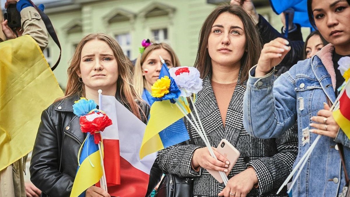 Українки на акції у Лодзі