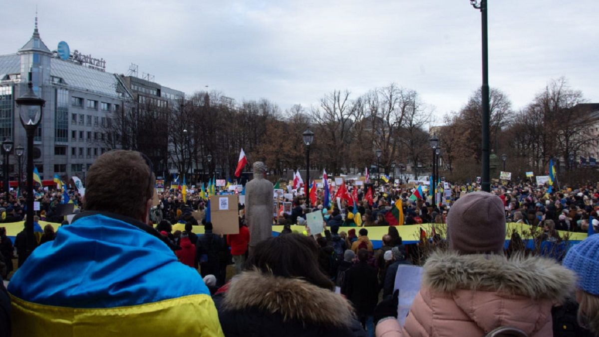 Украинская акция в Осло