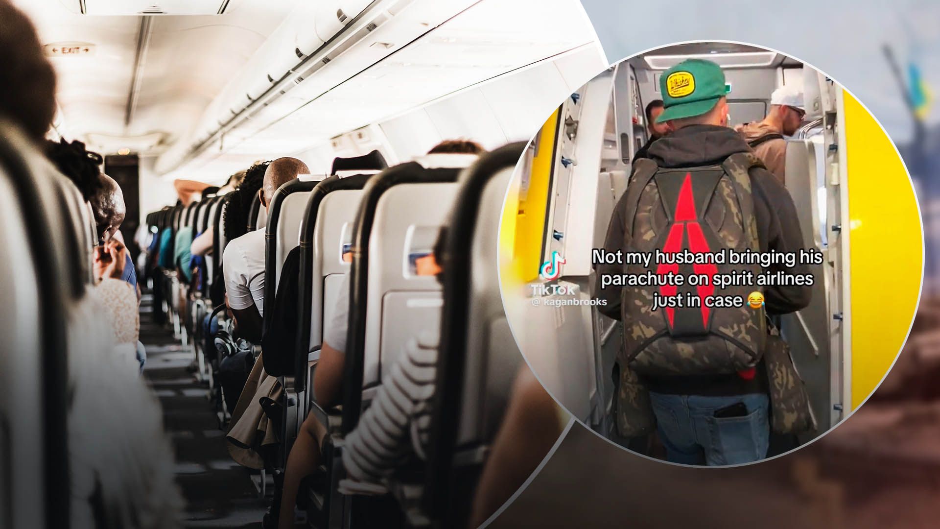 В салон самолета с собственным парашютом В салон самолета с собственным парашютом