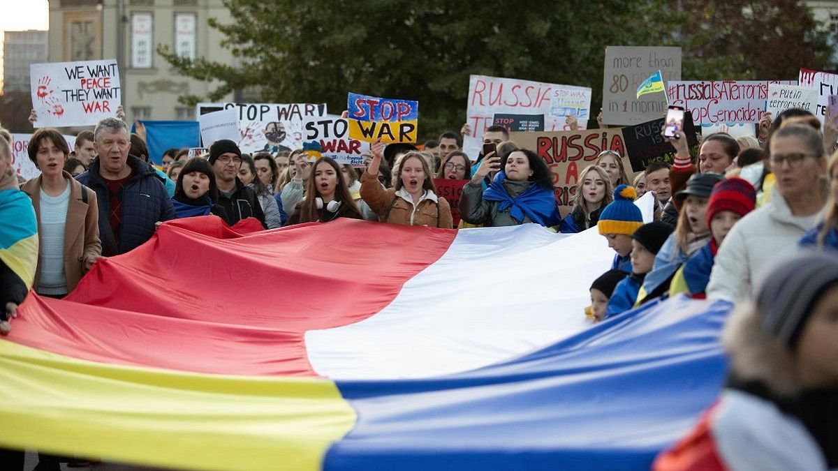 Украинская акция в Люблине Украинская акция в Люблине