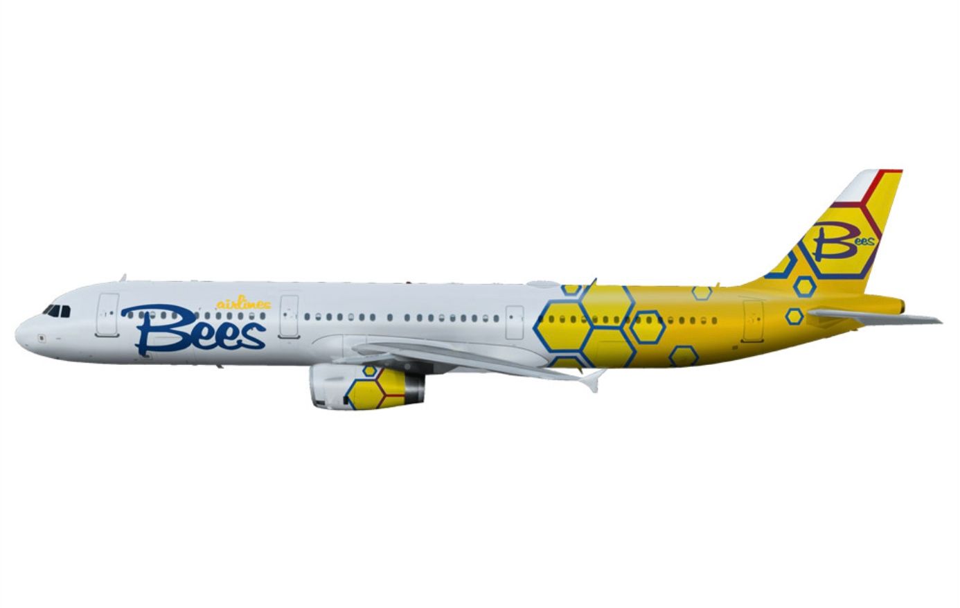 Самолет в ливрее румынской Bees Airlines